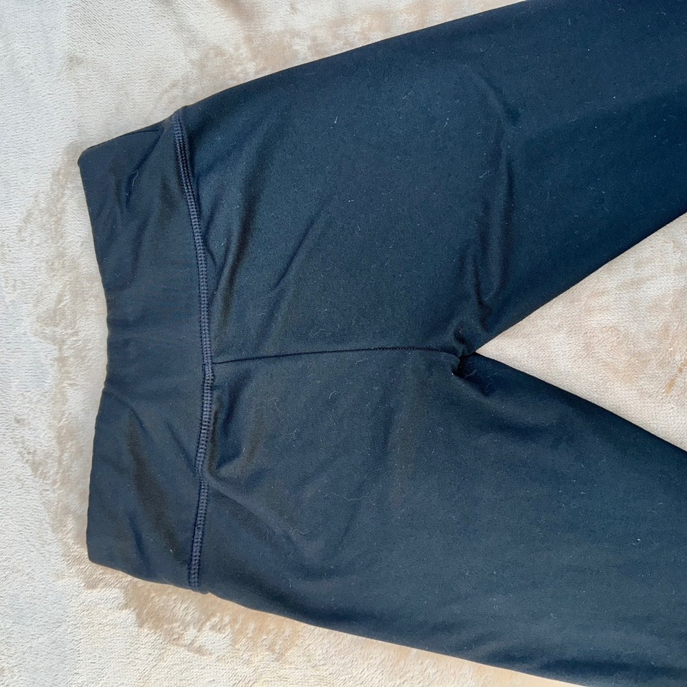 Justice Active Leggings Girls Size 12 Black Logo Waistband Athletic Excellent - Picture 7 of 7